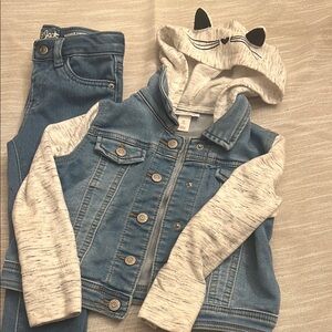 Kids Denim Jacket with Matching Jeans